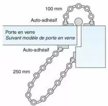 Joint de protection anti pince - doigt - Hauteur 2 m