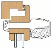 Kit d\'entrée d\'air autoréglable acoustique Isola 2