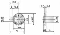 Kit serrure de porte 1 point - 2631 - acier nickélé