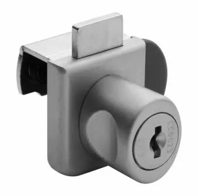 Kit serrure de porte verre 2 vantaux - 26G4 - chrom mat