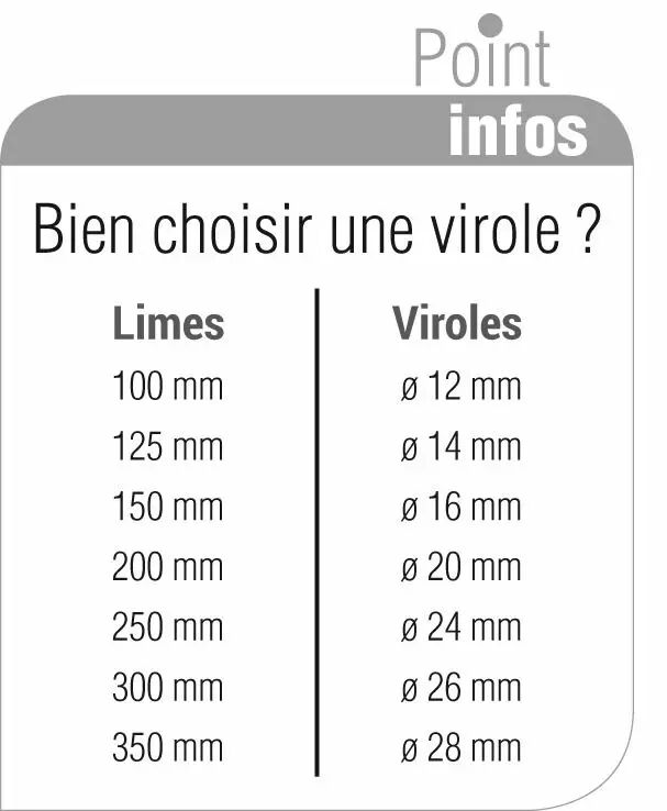 Manche en bois pour lime d'atelier 100 mm.