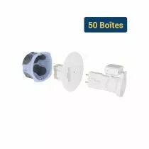 Pack de 50 bo&icirc;tes d\'applique DCL &eacute;tanches avec douille E27 
