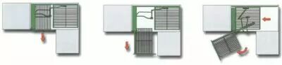 Pack ferrures MAGIC CORNER - Livr avec 4 paniers