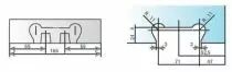 Penture pour encoche 101 et épaisseur de glace 10 mm