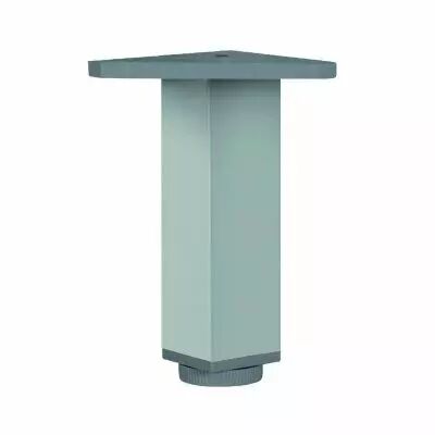 Pied de meuble carr 40 x 40 mm - alu anodis mat
