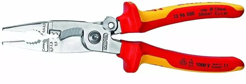 Jeu pinces Knipex électricien Universelle Coupante À becs Isolées