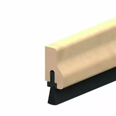 Plinthe anti vent fixe htre  brosse - HDS - B