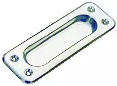 Poigne classique a encastrer - acier inox - profondeur 5 mm