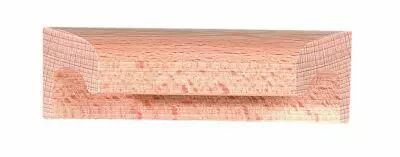 Poigne classique applique bois brut ponc