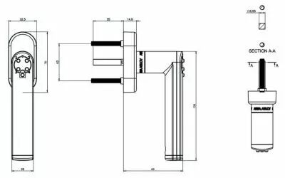 Poigne de fentre lectronique Code Handle Window