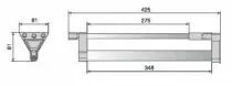 Porte-cintres coulissant - aluminium anodisé mat