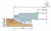 Porte-outil plate-bande doucine multi- profils à plaquettes jetables