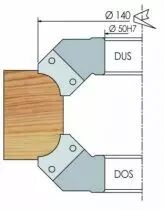 Porte-outils 1/4 rond - 1 rayon