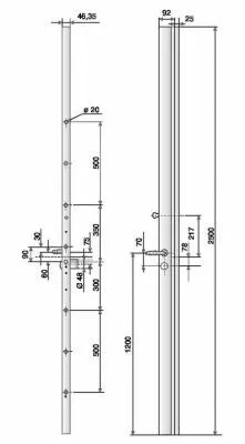 Srie Exclusive A2P*** - Pour hauteur maxi de 2500 mm - 6 points