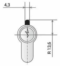 Serrure pour menuiserie métallique - Cylindre spécial