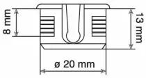 Taquet à encastrer - sachet de 100 non déconditionnable