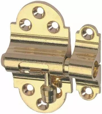 Targette pne rond laiton - largeur 40 mm - Devismes